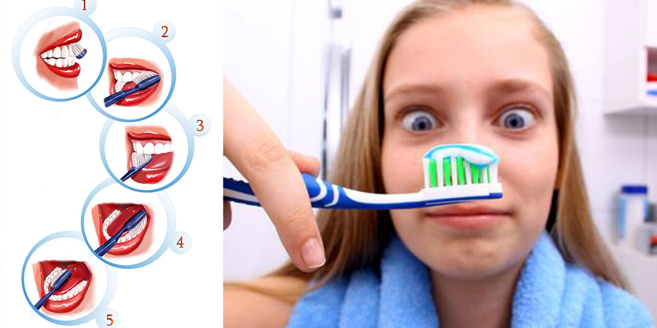Así es cómo debes cepillarte los dientes en 3 sencillos pasos