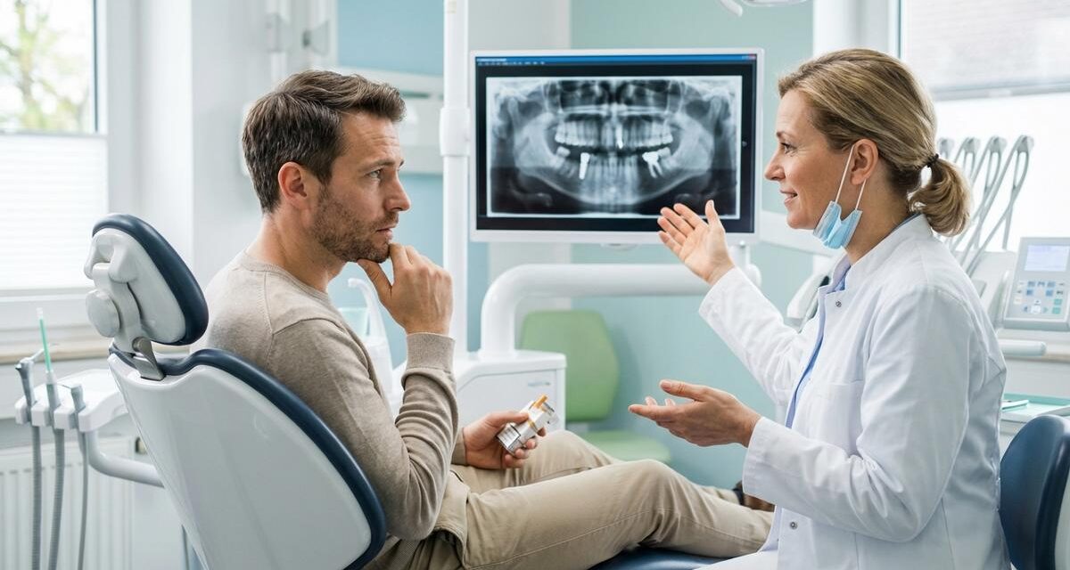 Tiempos y riesgos al fumar después de un implante dental